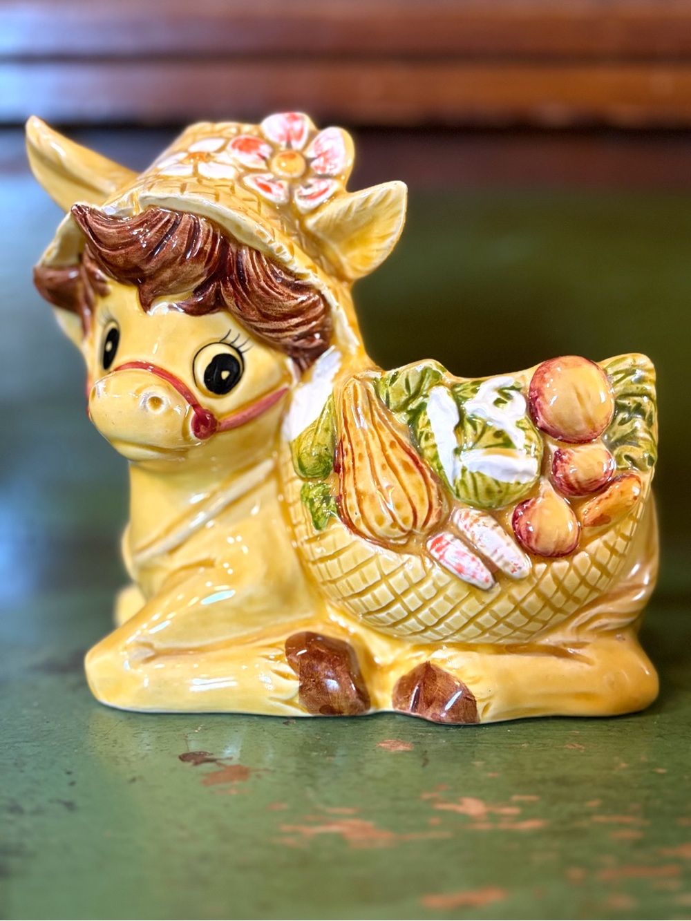 Vintage- Relpo Model - “6431” 💛 Anthropomorphic Cow Ceramic Planter